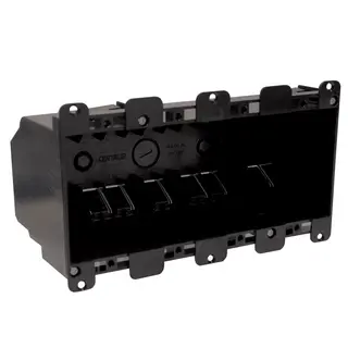 4-Gang Plastic Switch Box, Old Work, 68 Cu. In.