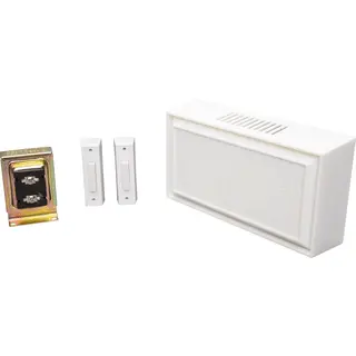 Builder Chime Kit, 16VAC, White, 2 Illuminated Pushbuttons