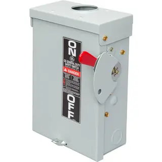 30A 240V 2-Pole Safety Switch, Fusible NEMA 3R General Duty