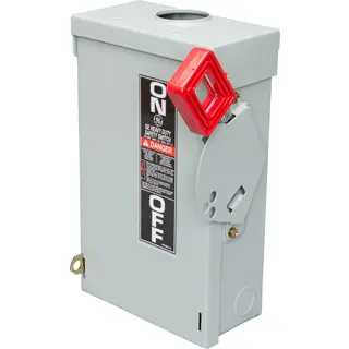 30A 240V 3-Pole Safety Switch, Fusible NEMA 3R General Duty