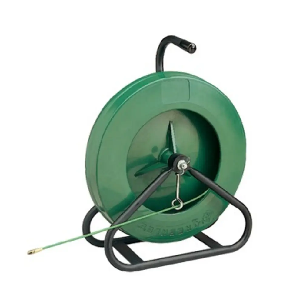 fiberglass fish tape reel wire puller 1/6-Inch x 165-Foot electrical fish tape 165ft PET Diameter 3 Wires Twisted with Guide Spring Optimized Housing and Handle fish tape 4.5mm*50m The core is encased in a durable nylon outer jacket Aewio 30m (100FT) Fiberglass Fish