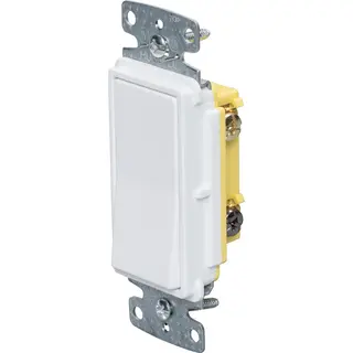 Switch, Paddle, 3-Way, 15A, 120/277V, White