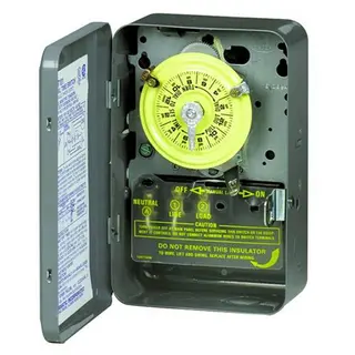 24-Hour Mechanical Time Switch, 120 VAC, 60Hz, SPST, 1 Hour Interval