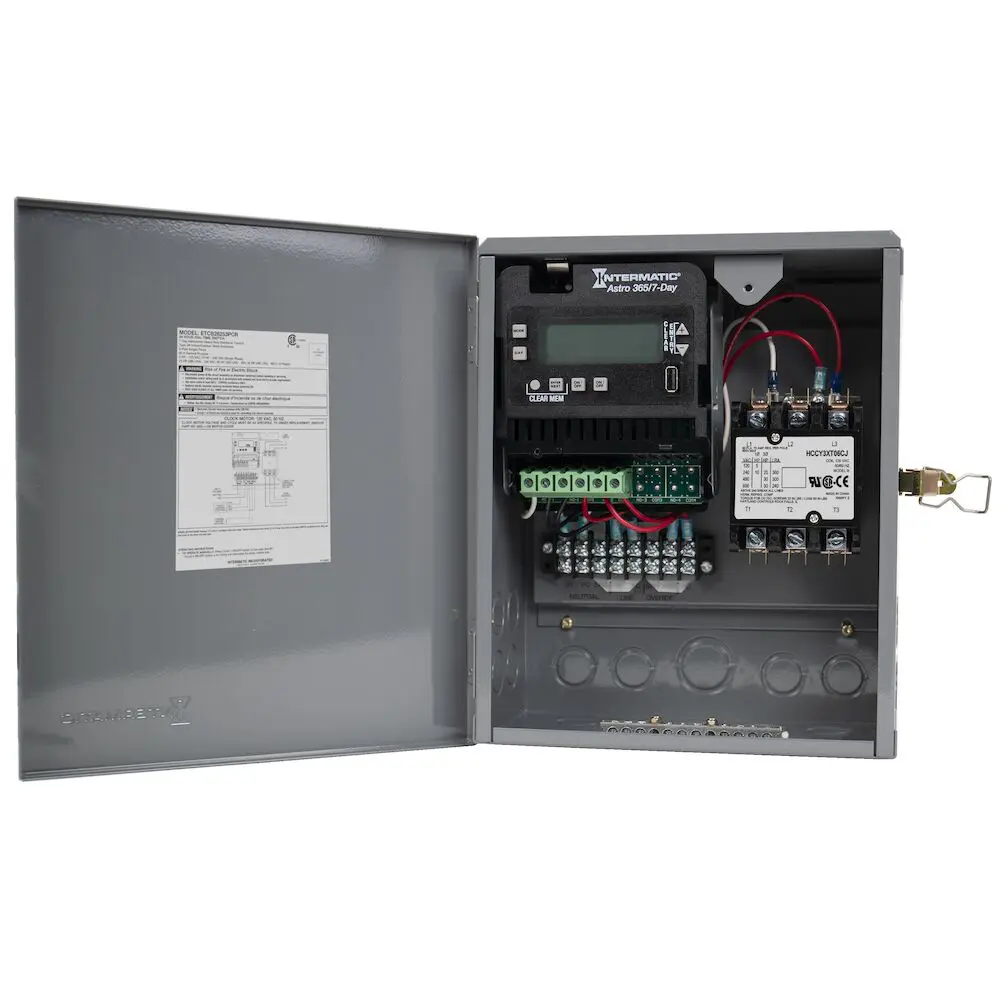 Time Switch, Electronic, 7-Day/365-Day, 120 VAC, 3xSPST, 3R Metal ...