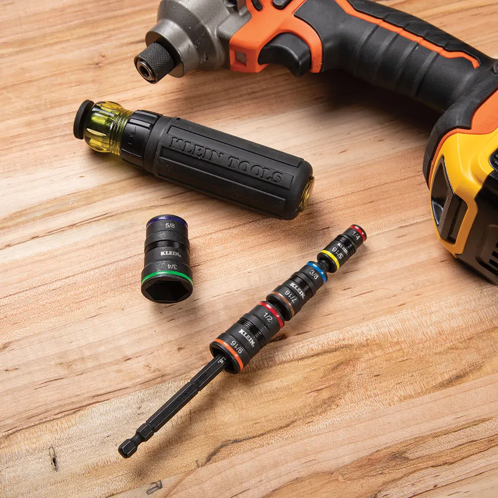 IMPACTページ Impact Socket Set, 9-in-1 Flip Type, Multi-Size, Steel