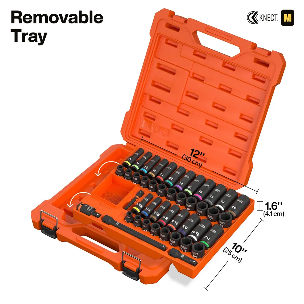 Impact Socket Set, 3/8