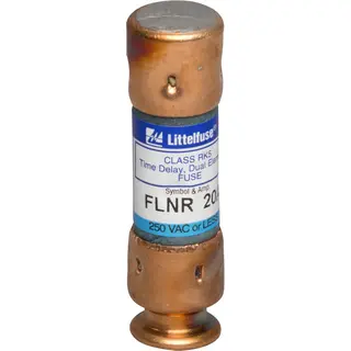 Fuse, Time-Delay, 20A, 250V/125V, Class RK5, Non-Indicating