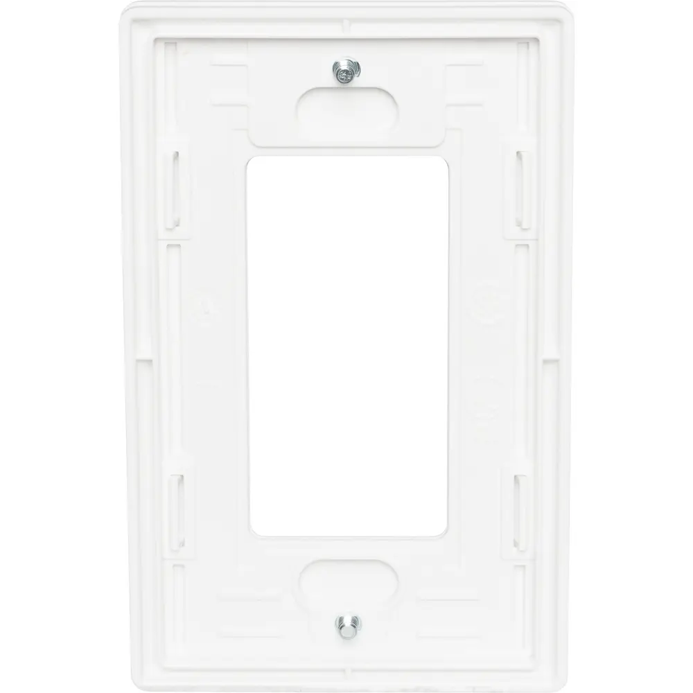 Wallplate, RJ11 Telephone Jack Opening, Single Gang, White