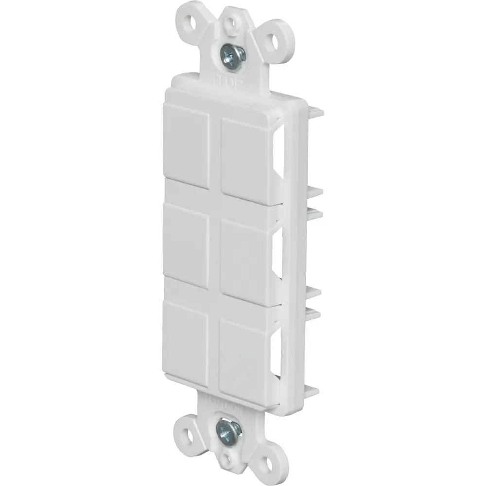 Claro® Field Customizable 6-Port Frame, White