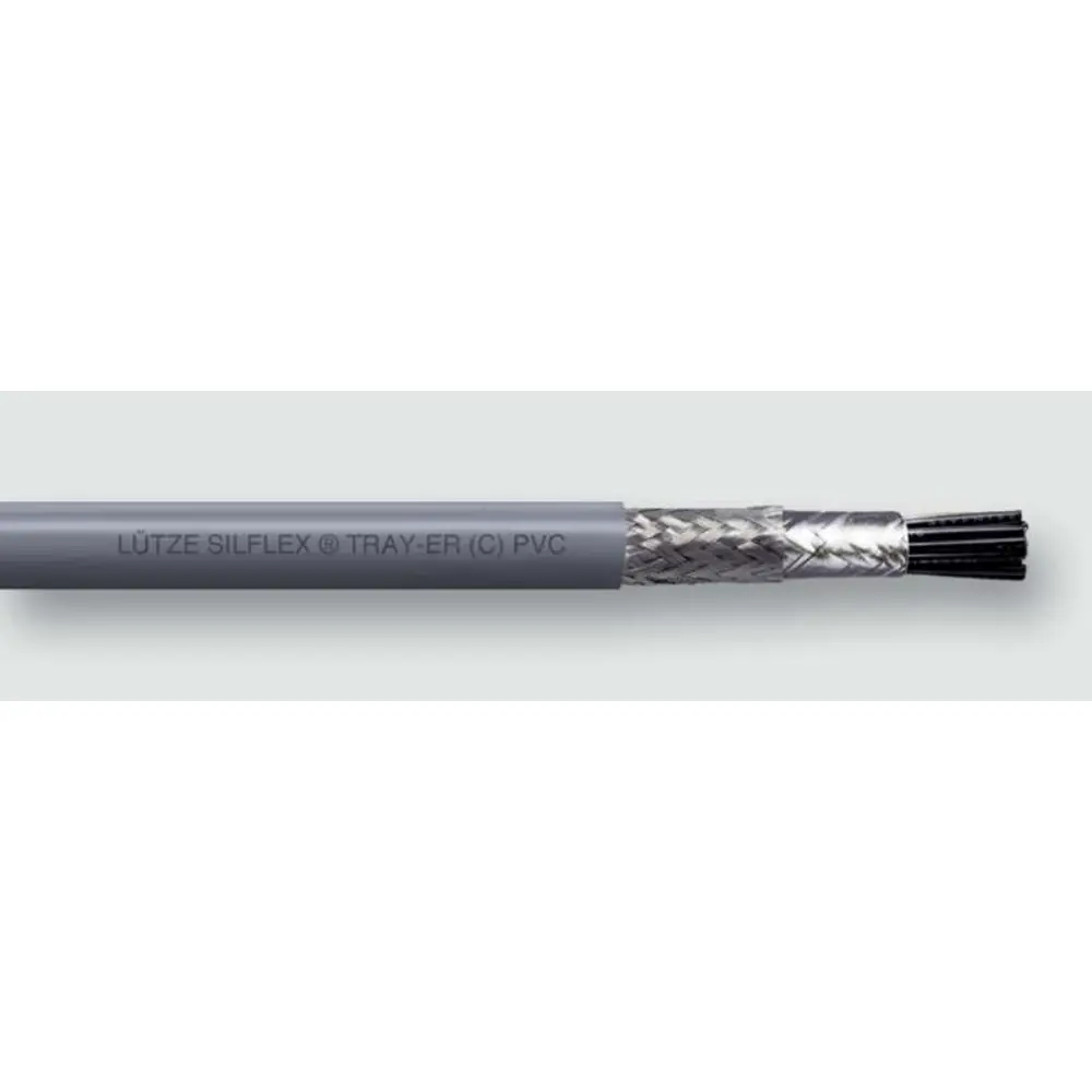Control Cable, 18 AWG, 7 Conductor, 600V, Industrial Tray Cable, Black