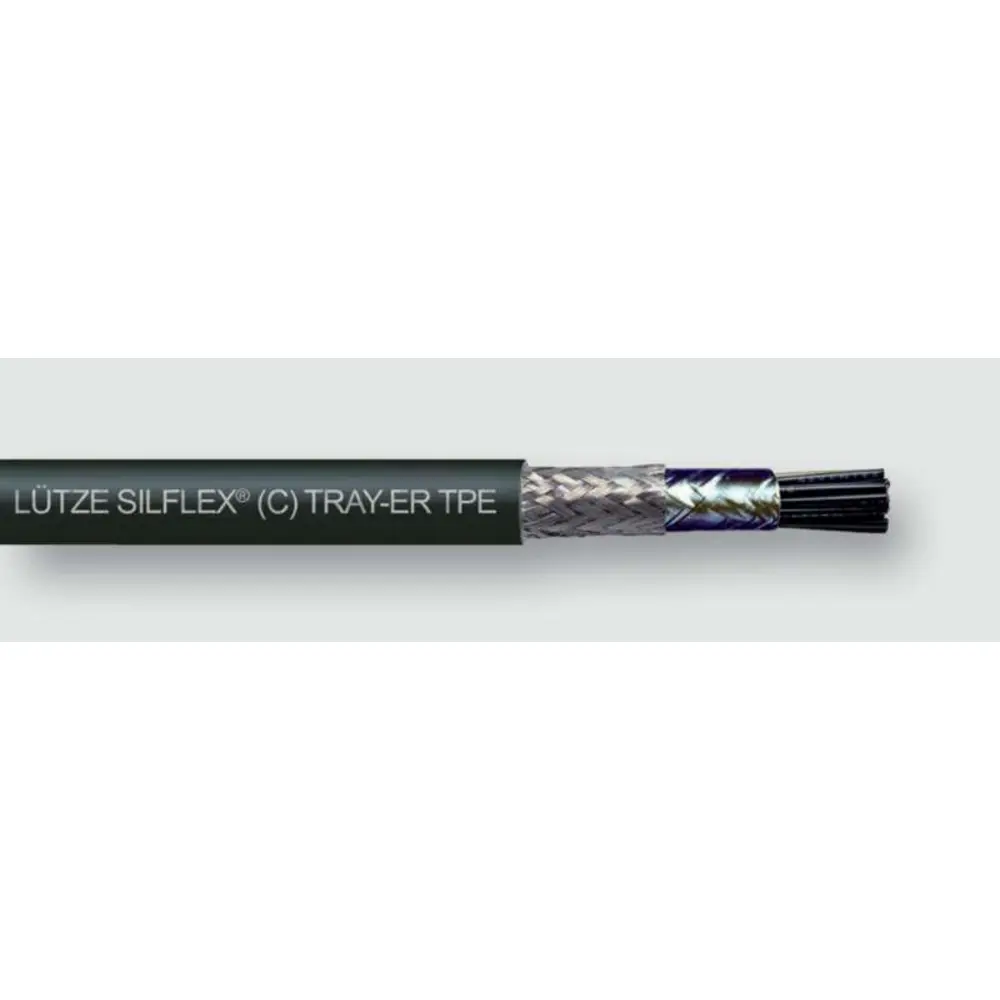 Control Cable, 18 AWG, 3 Conductor, 600V, Industrial Tray Cable, Black