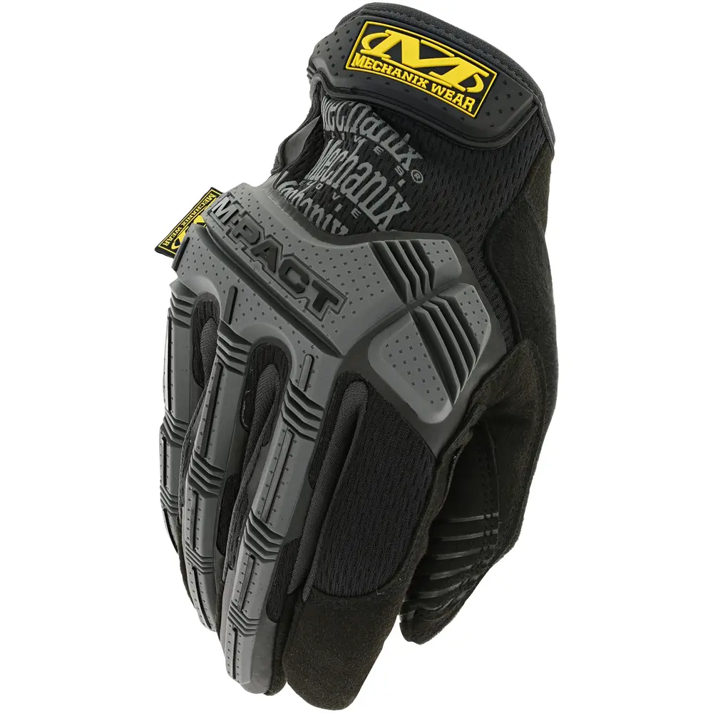 Gloves, Medium, Black/Gray, Armortex, M-Pact, Tactical, Impact Resistant