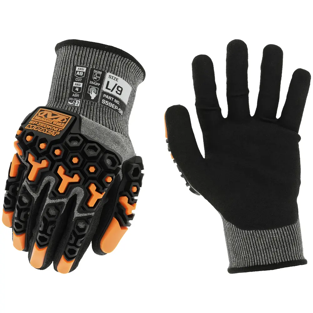 XX-Large, Gray/Black, SpeedKnit™ M-Pact® ANSI A9 Coated Knit Work