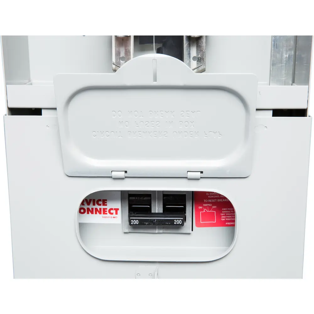 200 A 240 VAC Single-Phase 4-Jaw Ringless Meter Socket w/ Main