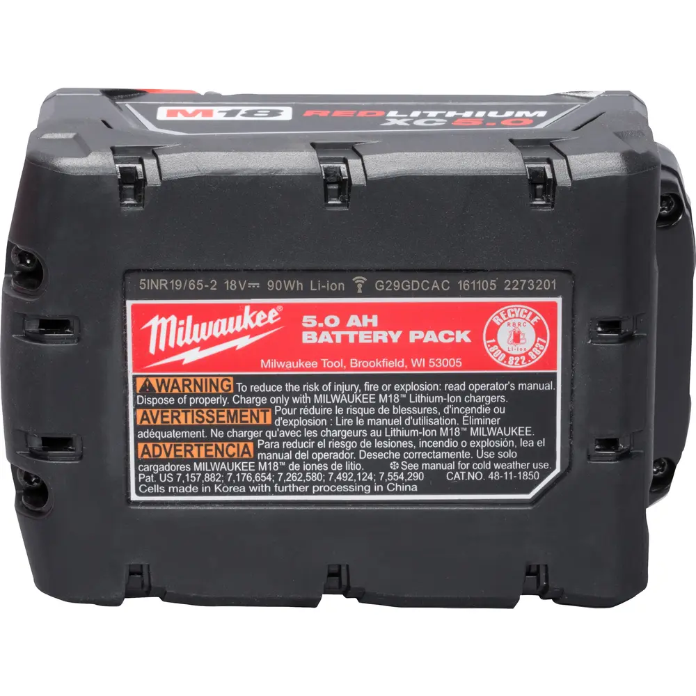 milwaukee battery pack xc5 battery