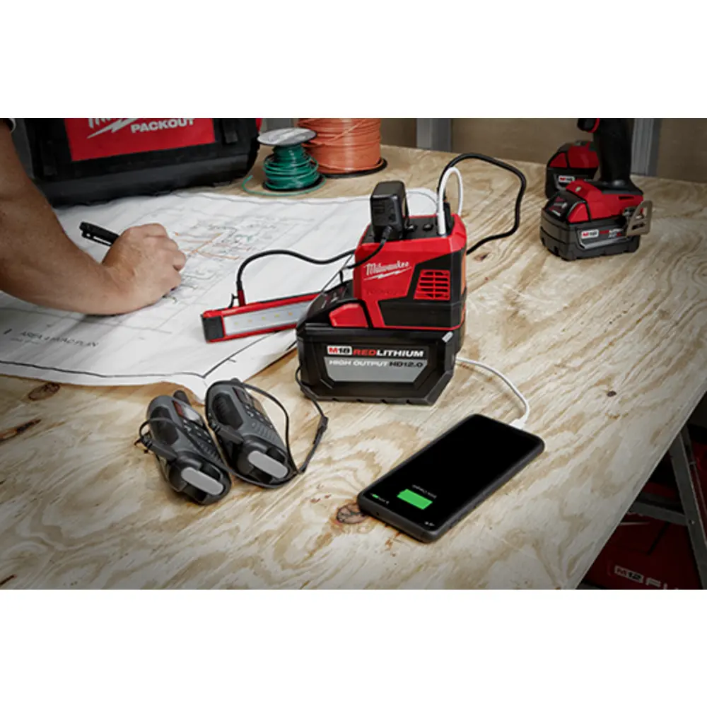 Portable Power Supply, 175W, 18V, M18 TOP-OFF, Red