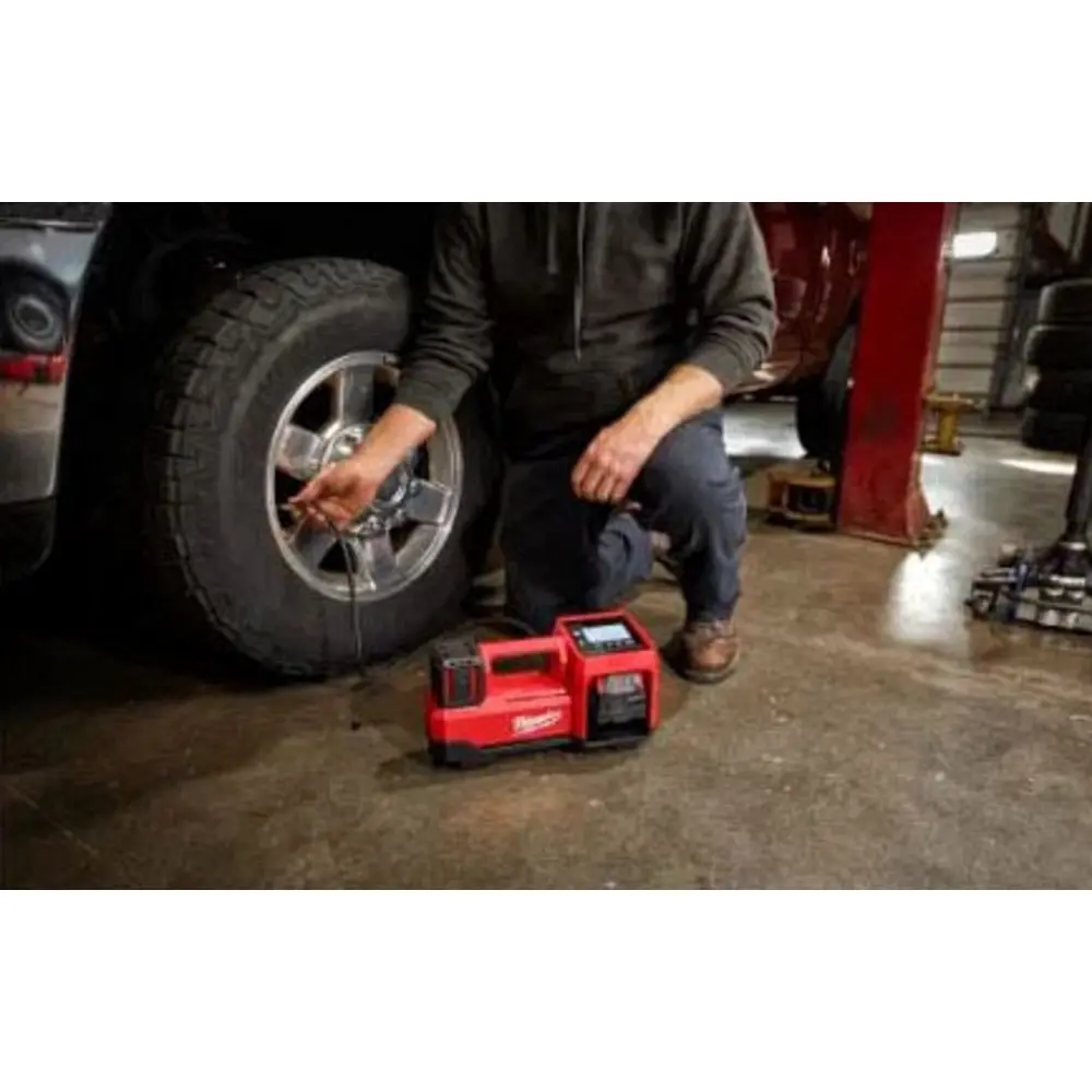 Tire Inflator, 18 VDC, 150 PSI, M18 Cordless, ABS Plastic, Black