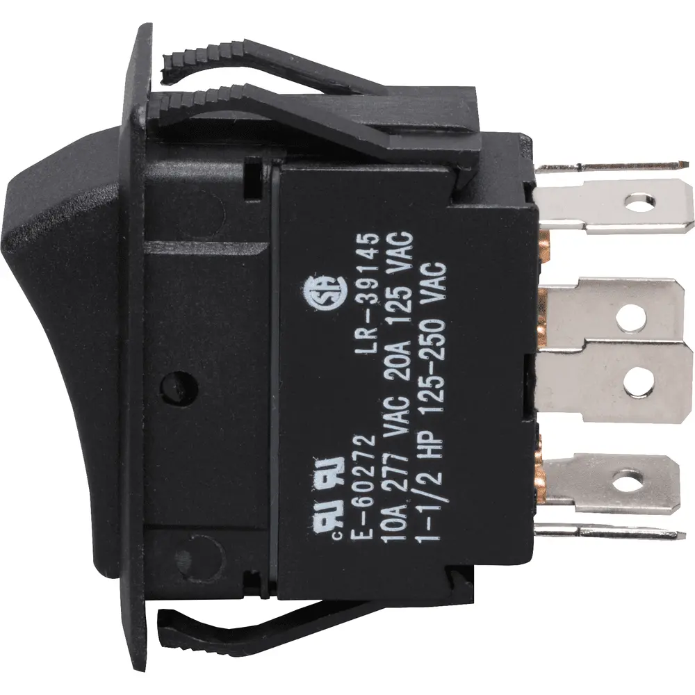 10 A 250 VAC 20 A 125 VAC Rocker Switch Maintained On-On, DPST
