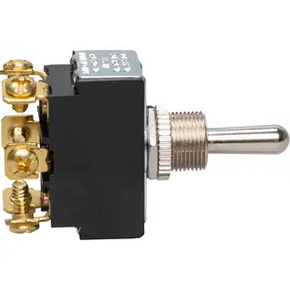 10 A 250 VAC 15 A 125 VAC Momentary Bat Toggle Switch (On)-Off-(On