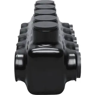 Polaris 5-Port Black Multi-Tap Pre-Insulated Connector, 6 AWG to