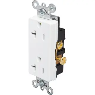 20A 125V Spec-Grade Tamper-Resistant Decorator Duplex Receptacle