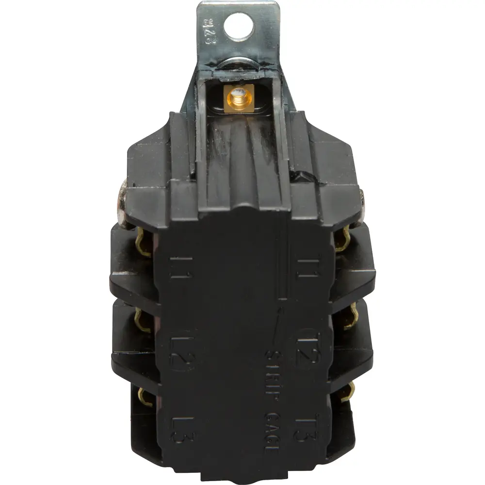 30A 600V AC Manual Motor Controller, 3-Pole, 3-Phase, Black