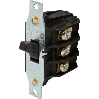 30A 600V AC Manual Motor Controller, 3-Pole, 3-Phase, Black