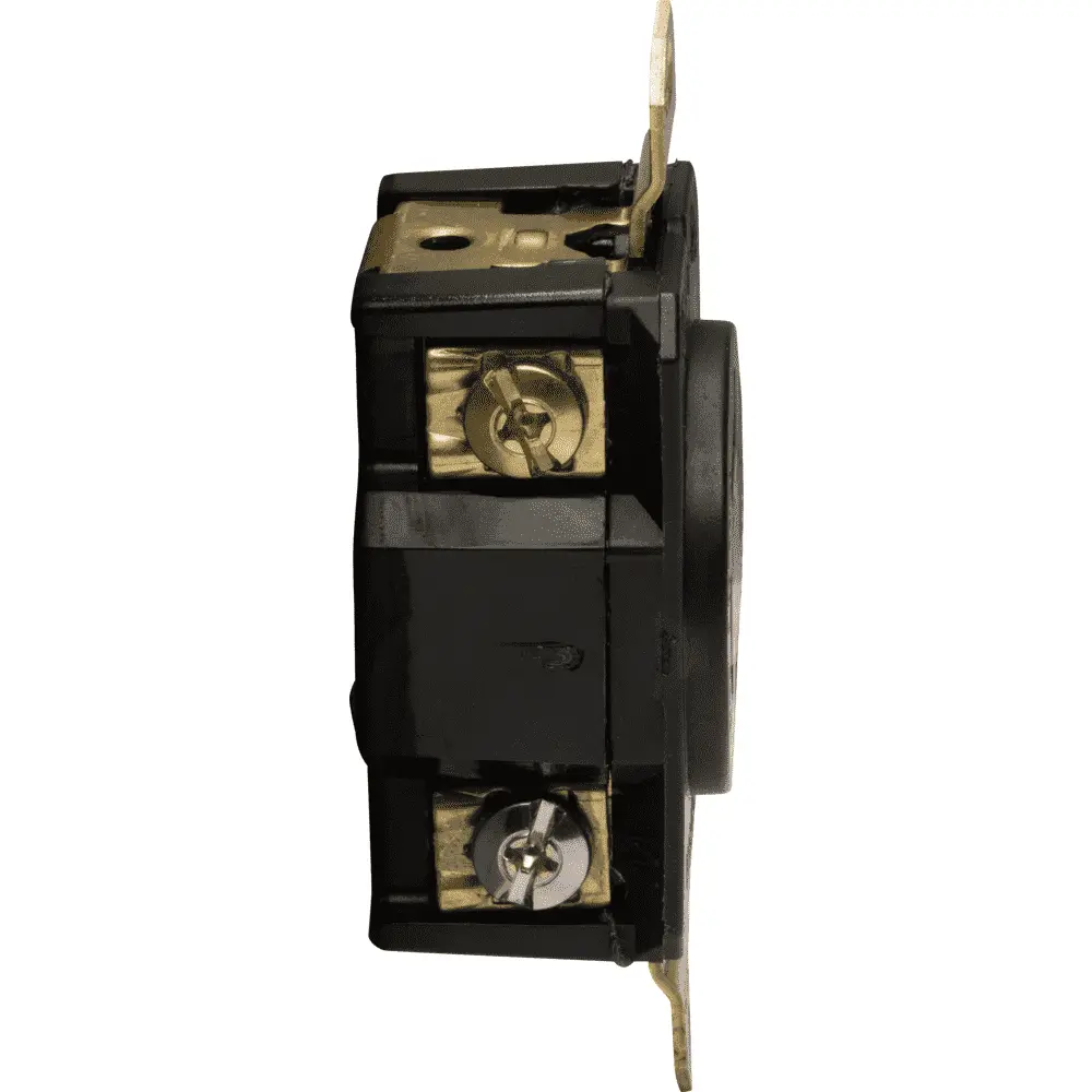 20 A 125/250 VAC Turnlok® Single Receptacle, L14-20R, Black
