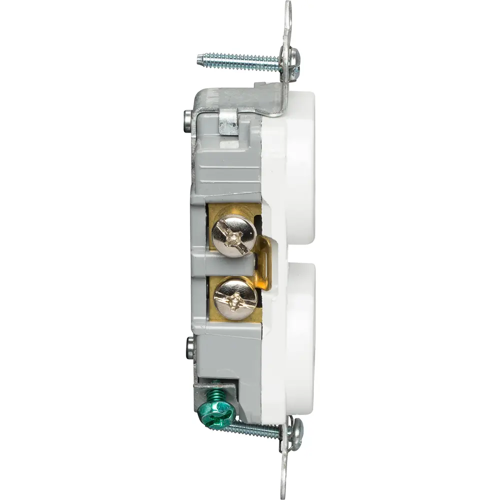 20A 125V NEMA 5-20R Commercial Spec-Grade Duplex Receptacle, White