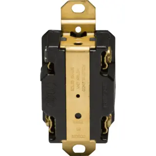 20 A 250 VAC Turnlok® Single Receptacle, L15-20R, Black