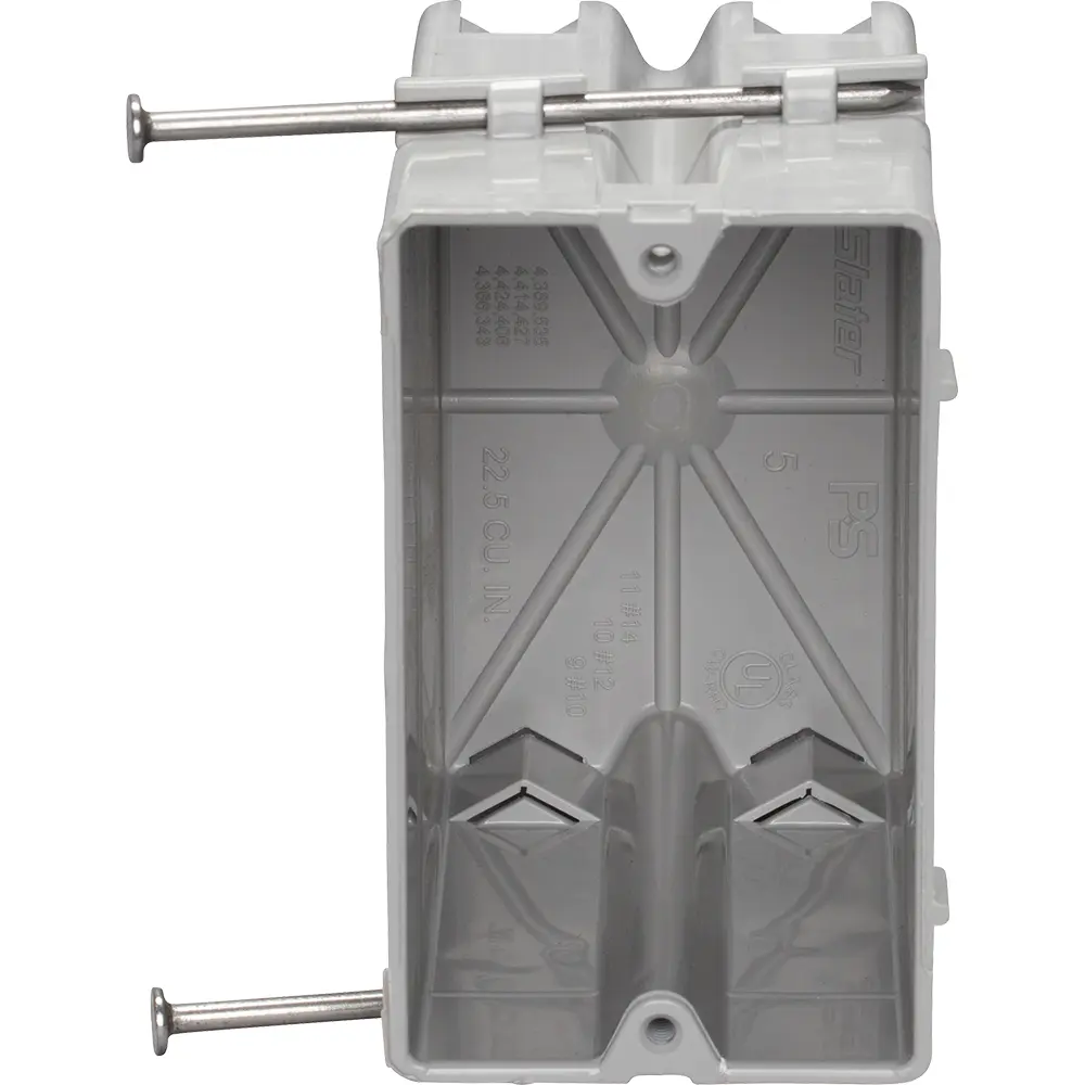 Single-Gang Deep Switch & Outlet Box w/Threaded Mounting Holes