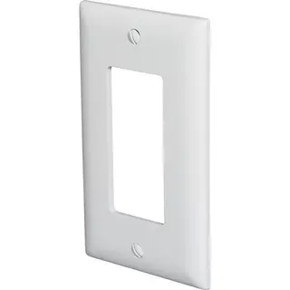 Single-Gang TradeMaster® Decorator Wall Plate, Nylon, White