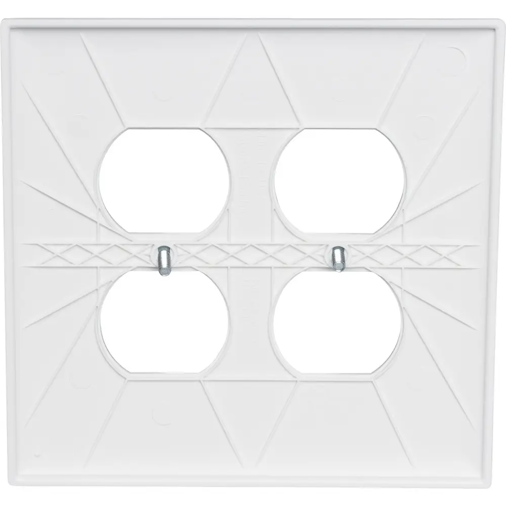 2-Gang TradeMaster® (2) Duplex Receptacle Wall Plate, Jumbo, Nylon