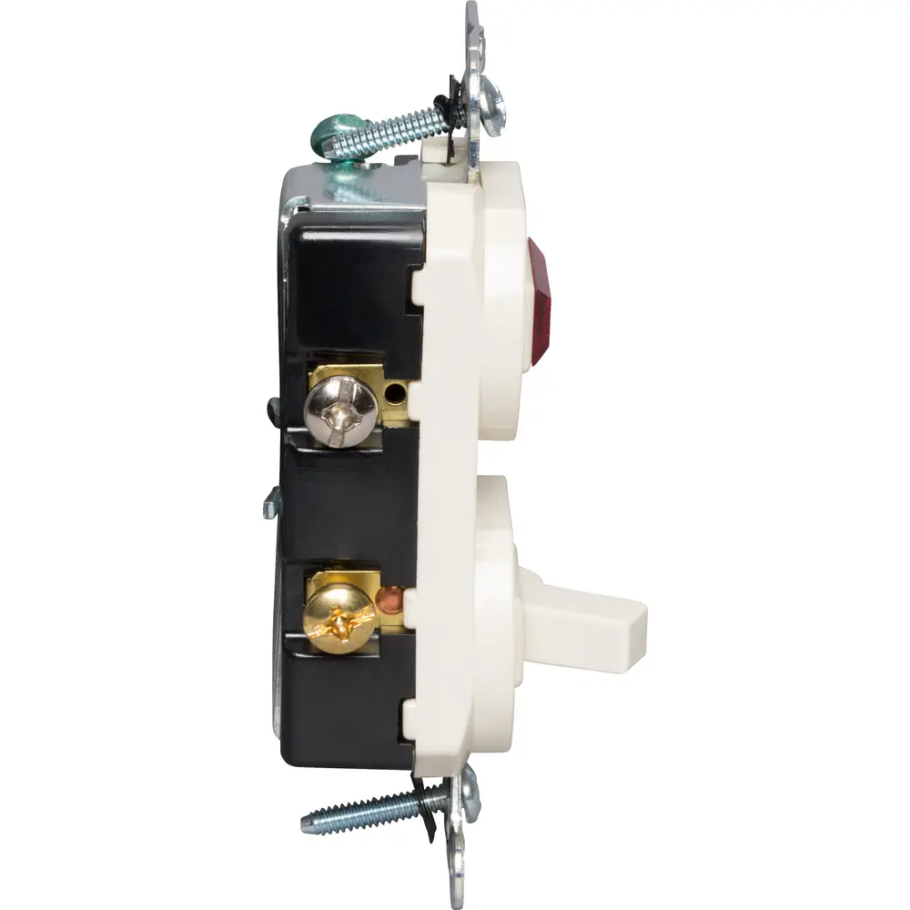 15 A 120/125 VAC Combination Switch/Pilot Light, Single-Pole