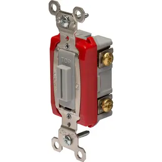 20A 120/277V Industrial Extra Heavy Duty Lock Switch, Single-Pole