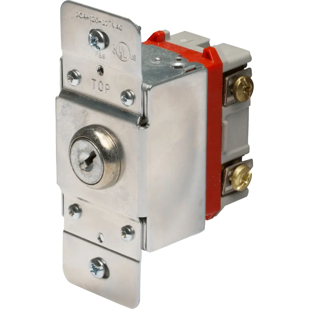 switch 20台 20A 120/277V Extra Heavy Duty Key Lock Switch, Single-Pole