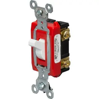 20A 120/277V Hard Use Spec-Grade Switch, Single-Pole, White
