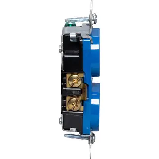 20A 125V NEMA 5-20R Hard Use Spec-Grade Duplex Receptacle, Blue
