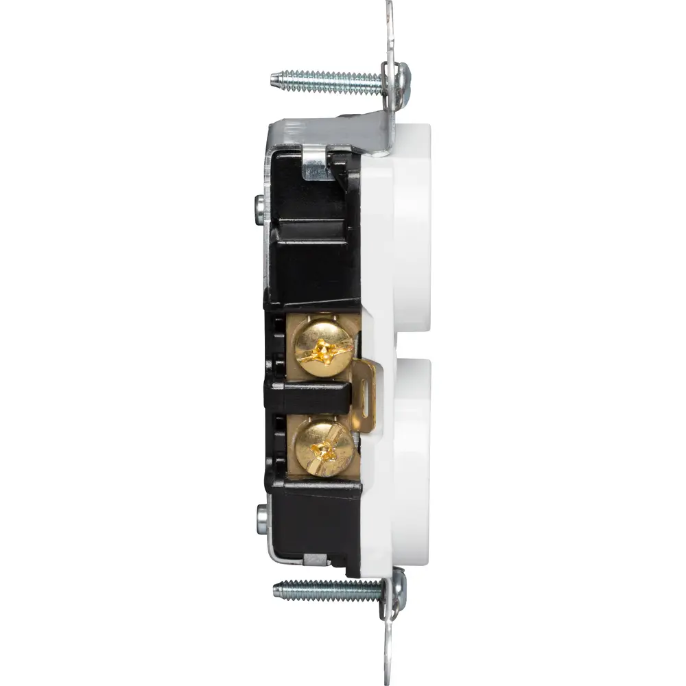 15A 125V NEMA 5-15R Construction Spec-Grade Duplex Receptacle, White