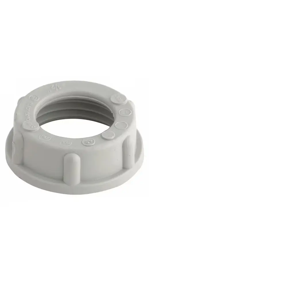 Rigid Bushing, 1 In., Insulated, Plastic, Gray