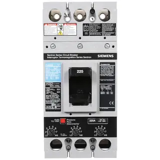 Circuit Breaker, Molded Case, Panel Mount, 225A, 600VAC, 3-Pole