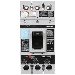 Circuit Breaker, Molded Case, Panel Mount, 200A, 600VAC, 3-Pole
