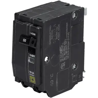 QOB250GFI2100 - Mini circuit breaker, QO, 50A, 2 pole, 120/240VAC, 10kA QOB250GFI2100 - Mini circuit breaker, QO, 50A, 2 pole, 120/240VAC, 10kA