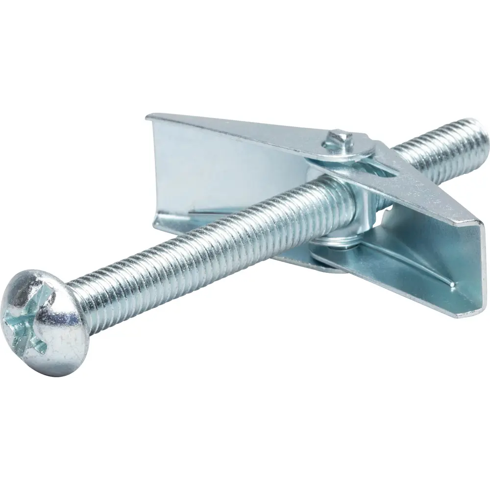 Spring Toggle Bolt Anchors – 1/8" X 4", 20-Pack For Drywall & Hollow Walls