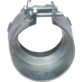 Flex Connector, Squeeze, 2-1/2 In., Straight, Die-Cast Zinc, Gray