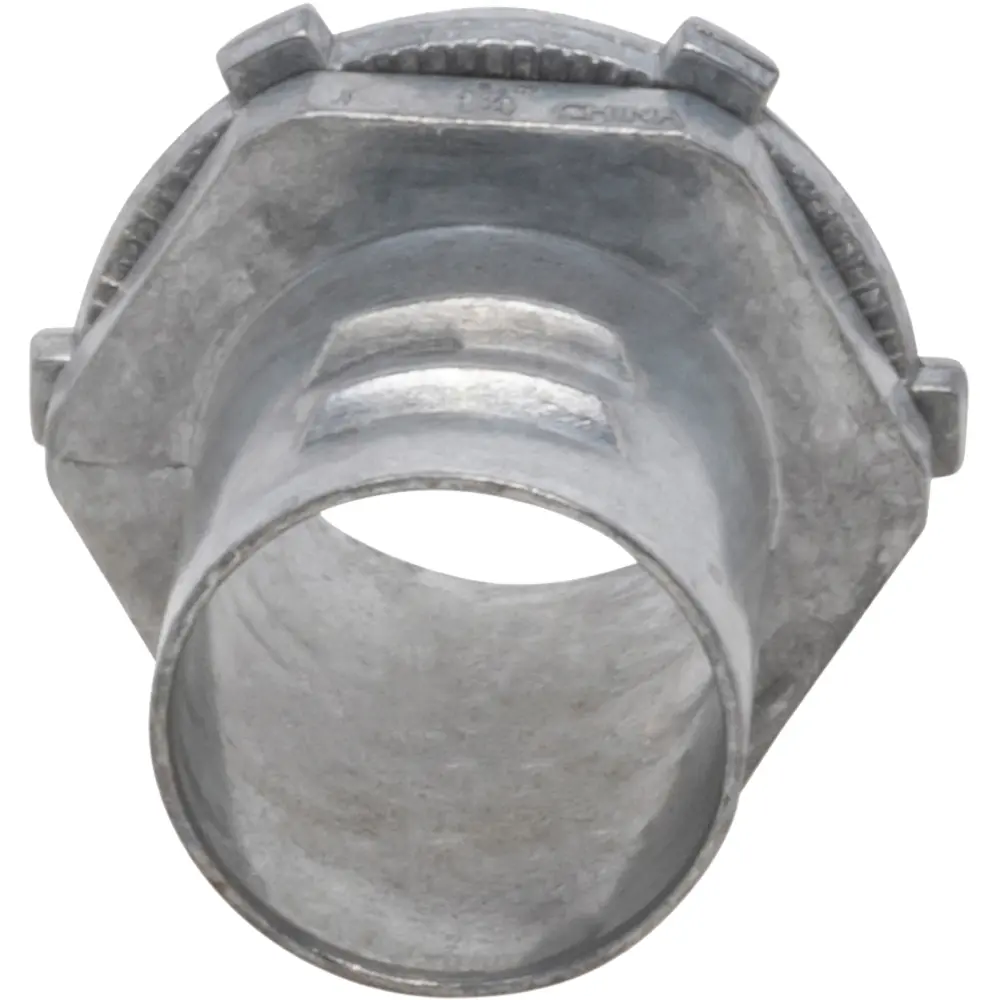 Flex Connector, 3/4 In., AC/MC, Screw-In, Die-Cast, Gray, Threaded