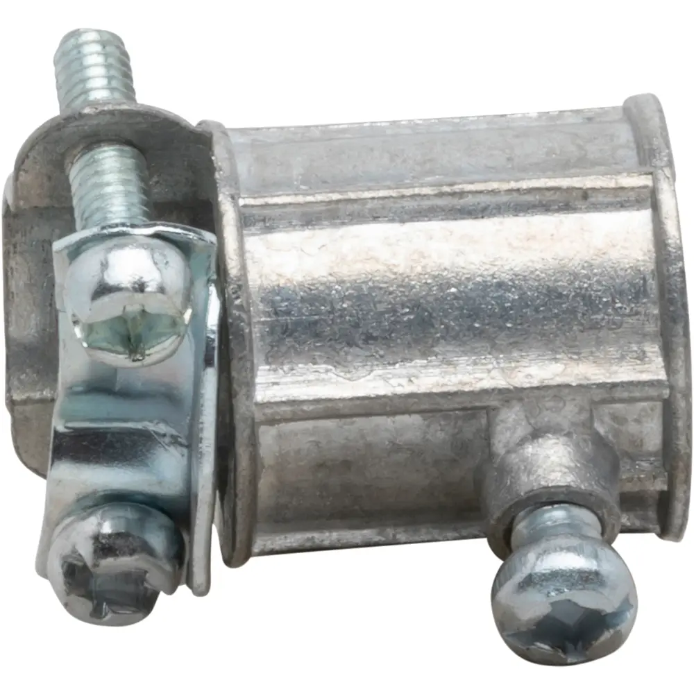 Combination Coupling, 3/8 In. to 1/2 In., EMT/ROMEX Screw to Clamp