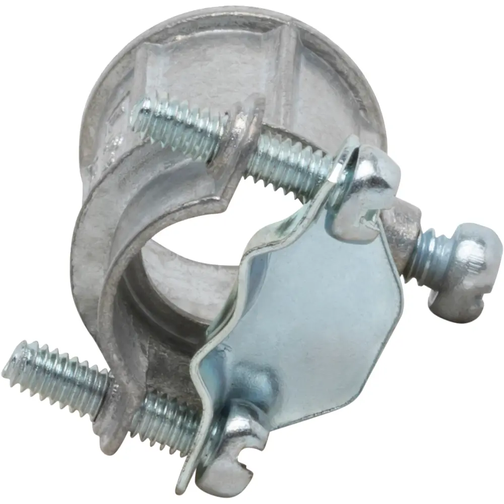 Combination Coupling, 3/8 In. to 1/2 In., EMT/ROMEX Screw to Clamp
