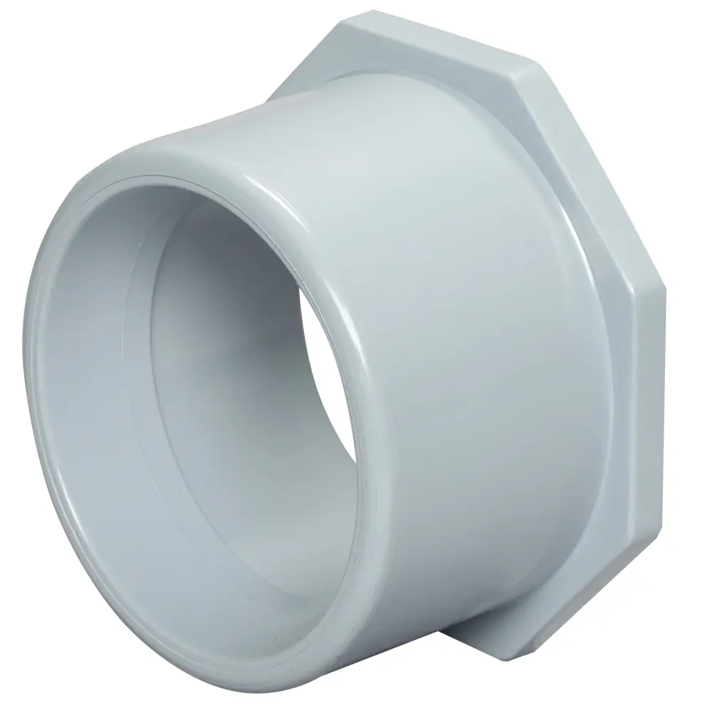Reducer, 2-1/2 In. to 2 In., PVC, Gray