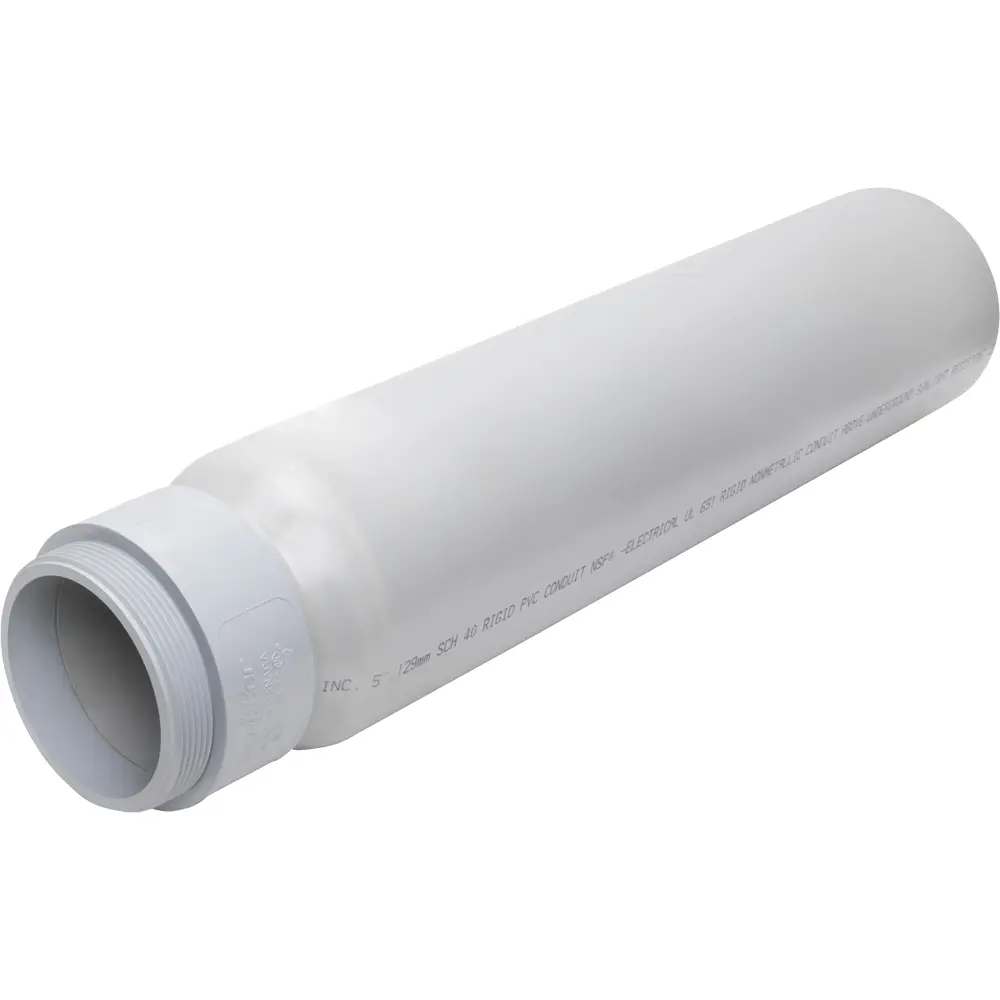 Pvc 40 Meter Riser Slip Meter Riser, 4 In., PVC, Gray, Threaded, Schedule 40